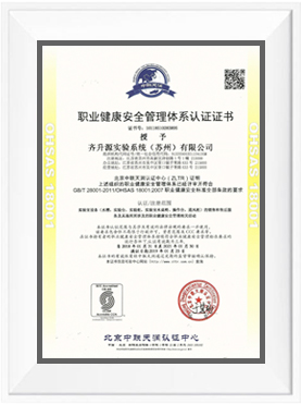 職業(yè)健康安全管理體系認(rèn)證證書(shū)